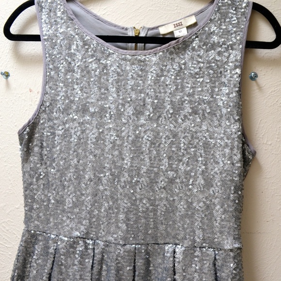 Silver Sequin Party Dress - Picture 2 of 4